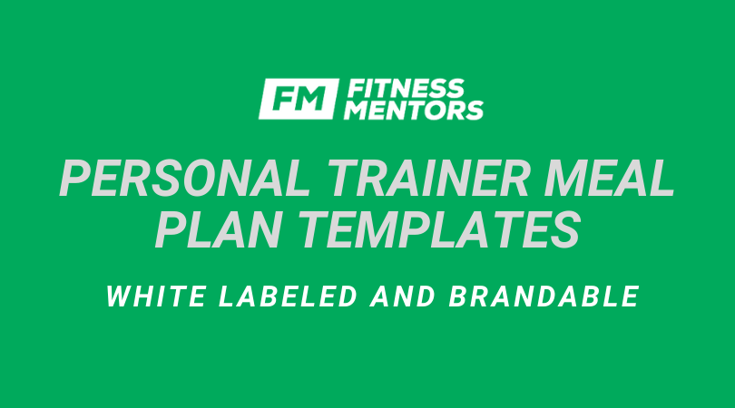 Personal Trainer Meal Plan Templates